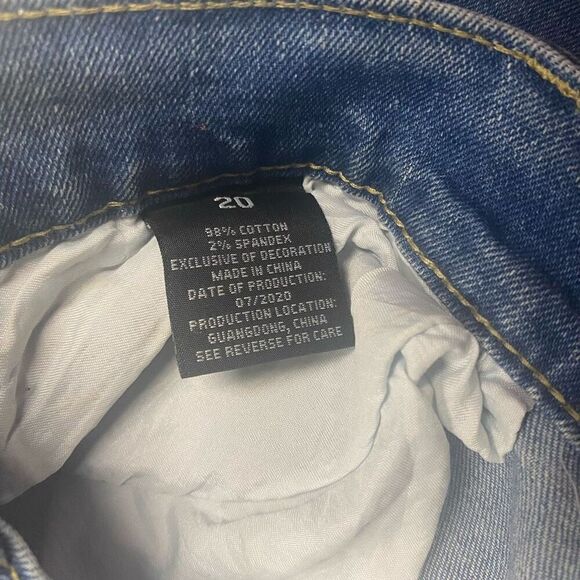 PASTELS Jeans Women’s Size 20 Distressed Button Fly Frayed Hem Inseam 27 inches - Picture 6 of 7